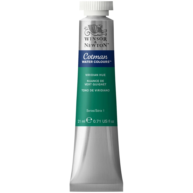 Акварель художественная Winsor&Newton "Cotman", 21мл, туба, виридиан