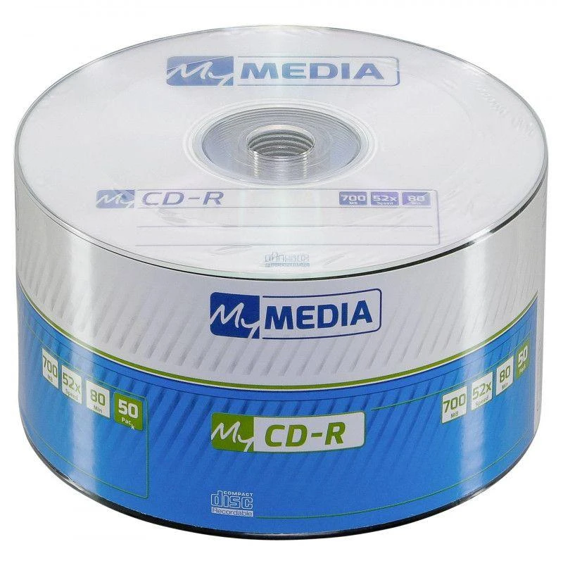 Носители информации CD-R MyMedia 700Mb 52x Pack wrap (50шт/уп) (69201)