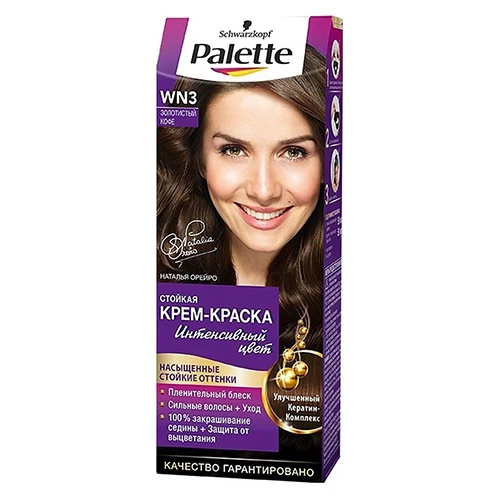 Краска для волос Palette Золотистый кофе, интенсивный цвет, улучшенный