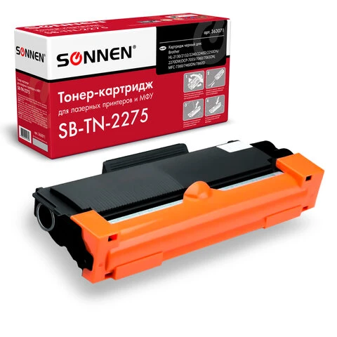 Картридж лазерный SONNEN SB-TN2275 для BROTHER HL-2240R/2240DR/2250DNR, ресурс