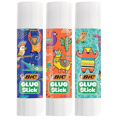 Клей-карандаш BIC "ECOlutions" 8 г, обесцвечивающийся после высыхания