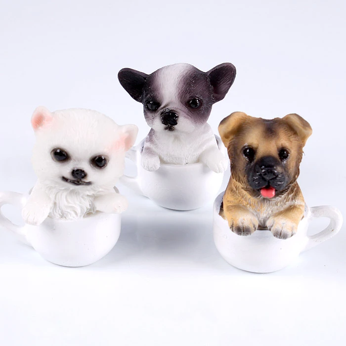 Сувенир "Собачка в чашке" 3 дизайна