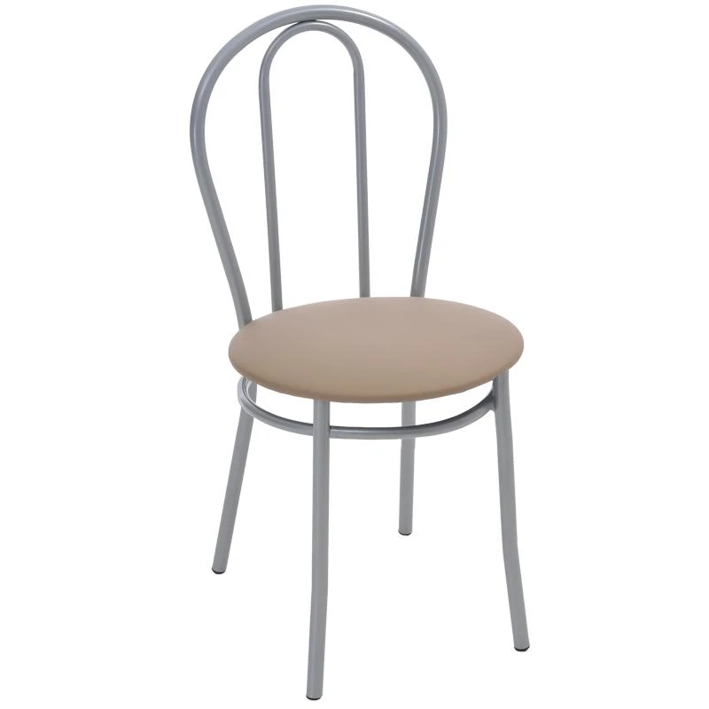 Стул Фабрикант "Тюльпан", обивка иск.кожа кофе с молоком, каркас Стул Фабрикант "Тюльпан", обивка иск.кожа кофе с молоком, каркас