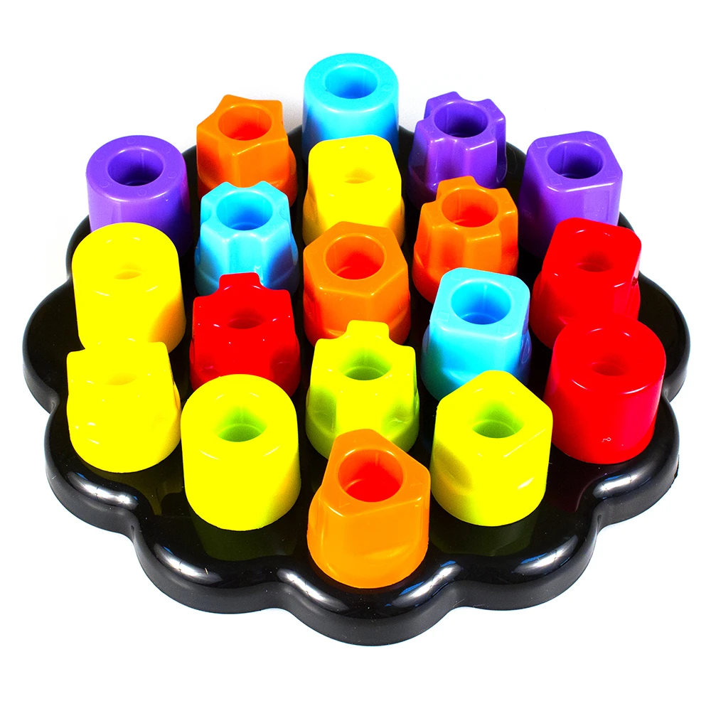 Головоломка "Цветные колышки". M10A Головоломка "Цветные колышки". M10A