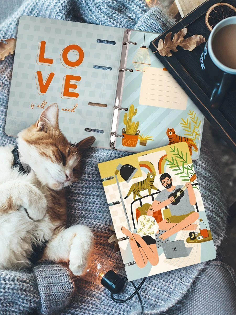 Тетрадь со см.блоком 120 листов, кл. LOREX PLEASANT MOMENTS А5 тв.обл. soft