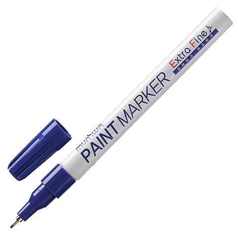 Маркер-краска лаковый MUNHWA "Extra Fine Paint Marker", СИНИЙ, 1 мм,