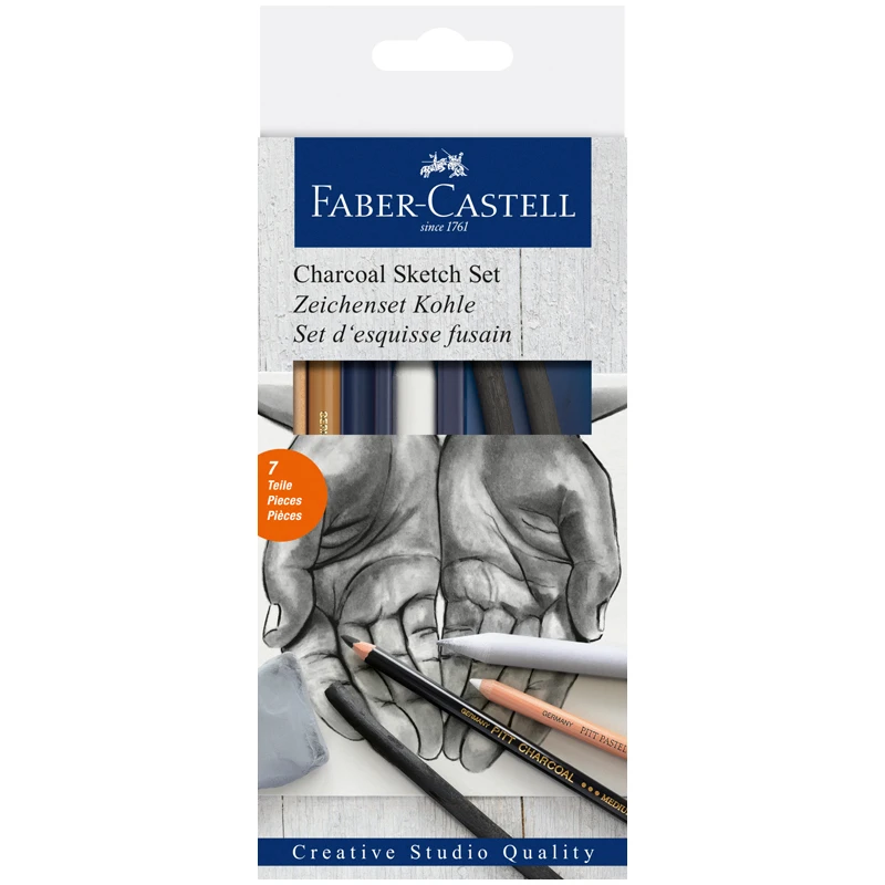 Набор угля и угольных карандашей Faber-Castell "Charcoal Sketch" 7