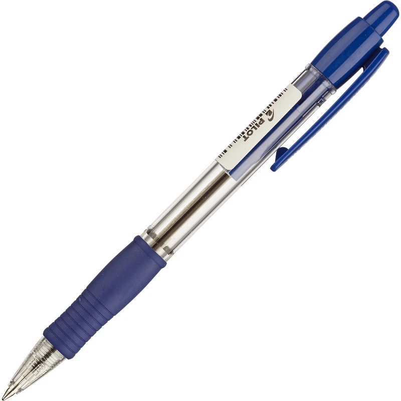 Ручка шариковая PILOT BPGP-10R-F авт.резин.манжет.синяя 0,32мм Япония штр. 