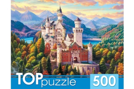TOPpuzzle. ПАЗЛЫ 500 элементов. ХТП500-4226 БАВАРИЯ. ЗАМОК НОЙШВАНШТАЙН