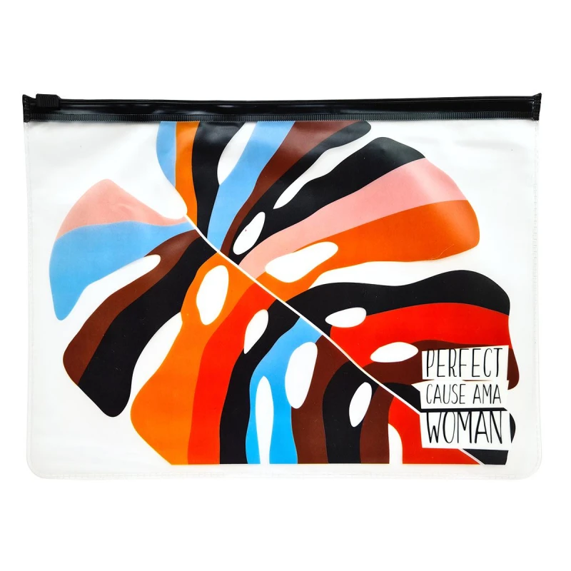 Папка для тетрадей Abstract Be Smart ПВХ, на ZIP-молнии, 185х250 мм, N2730