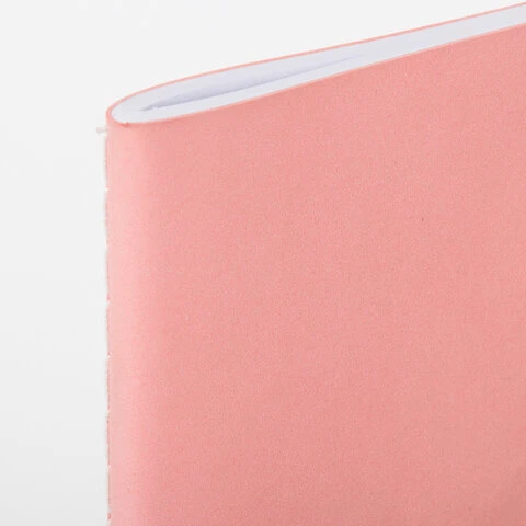 Тетрадь 48 л. без линовки обложка кожзам под замшу, сшивка, A5 (147х210мм),