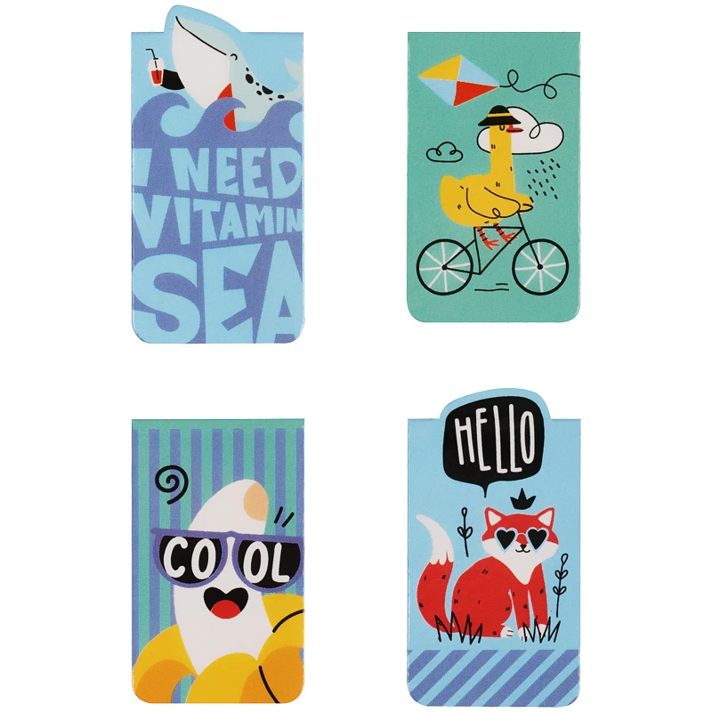 Закладки магнитные для книг, 4шт., MESHU "Summer party" Закладки магнитные для книг, 4шт., MESHU "Summer party"