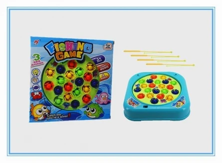 Рыбалка пластиковая"МОРСКИЕ СУЩЕСТВА" (8 рыбок, 2 удочки) (свет, звук,