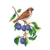 Кристальная (алмазная) мозаика "ФРЕЯ" ALVR-02 059 "Воробей"