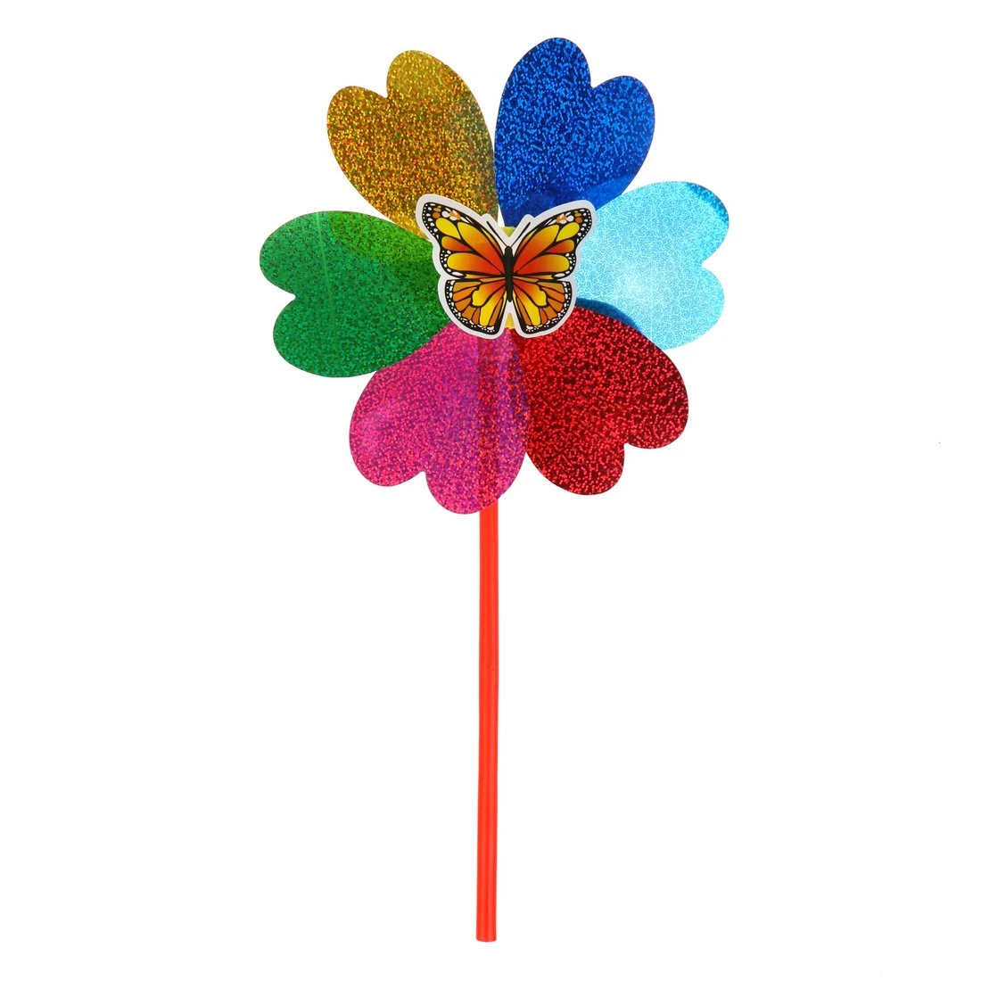 Вертушка Насекомые на цветке голограмма 42 см. 636067