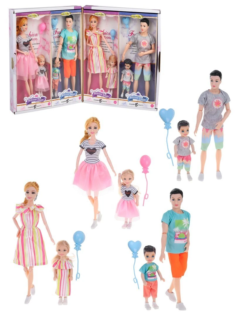 Игровой набор Счастливая семья, в комплекте: кукла 29 см., кукла 12 см.,