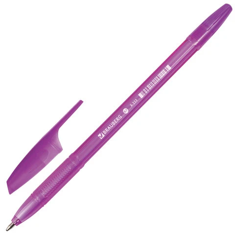 Ручка шариковая BRAUBERG "X-333" VIOLET, ФИОЛЕТОВАЯ, корпус Ручка шариковая BRAUBERG "X-333" VIOLET, ФИОЛЕТОВАЯ, корпус