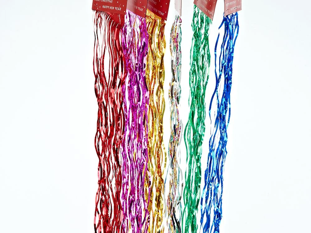 Украшение новогоднее "Дождик" l=100см. b=9см. (цветовая гамма в