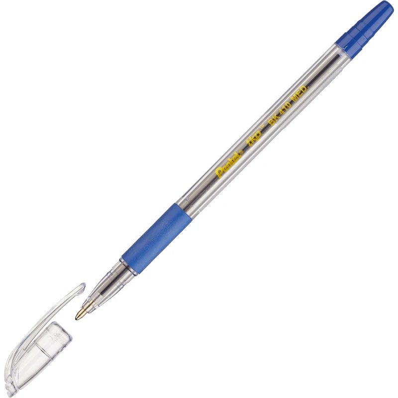 Ручка шариковая PENTEL BK410-С рез.манж.синий ст. 0,7мм ЭКО штр.  0072512153963,