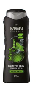 Iris MEN Шампунь-гель для волос и тела MINT LIME 400мл/12шт