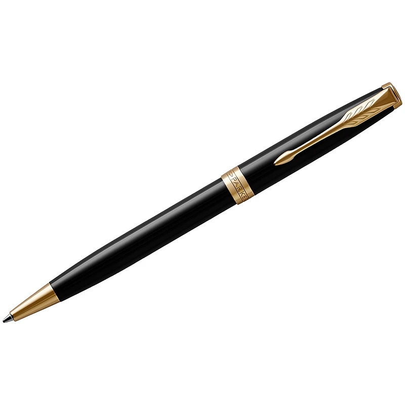 Ручка шариковая Parker "Sonnet Black Lacquer GT" черная, 1,0мм,