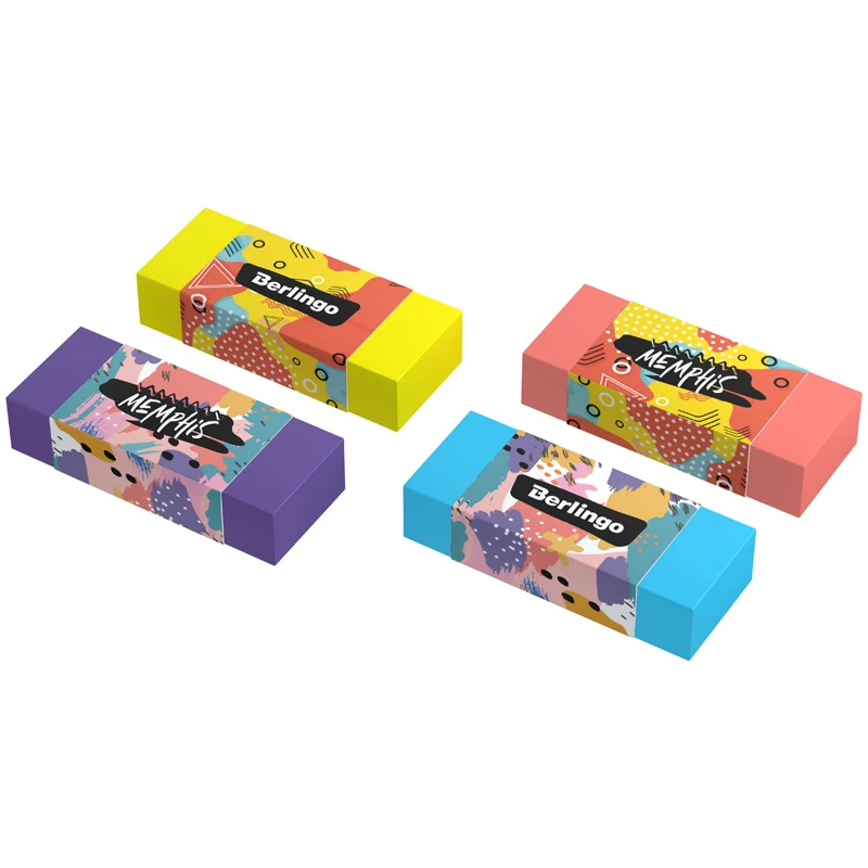 Ластик Berlingo "Memphis", прямоугольный, 50*20*11мм.