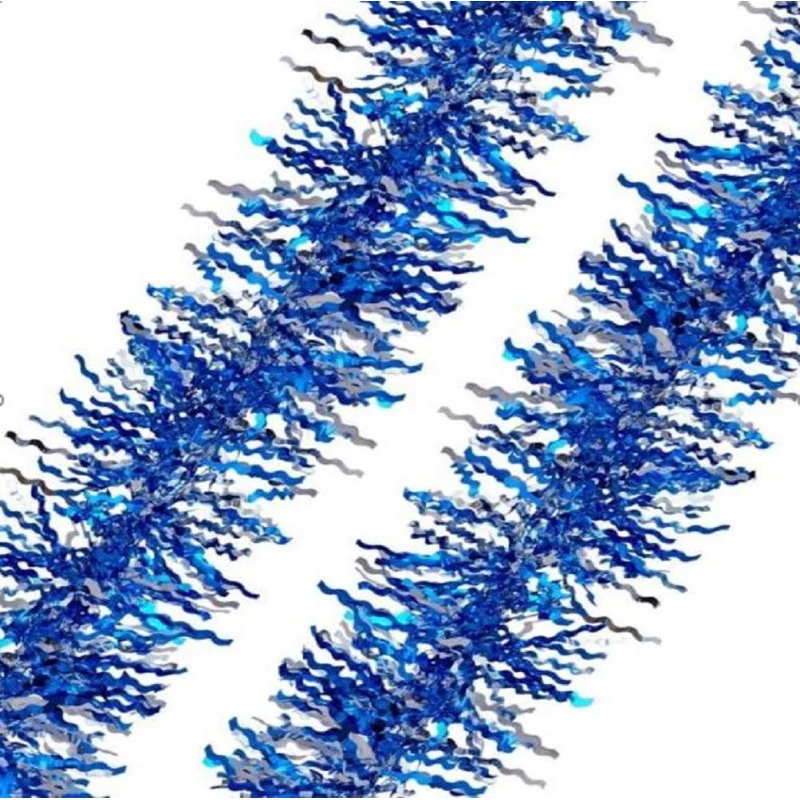 Мишура новогодняя из ПЭТ Синяя 9x200 см, арт.91126