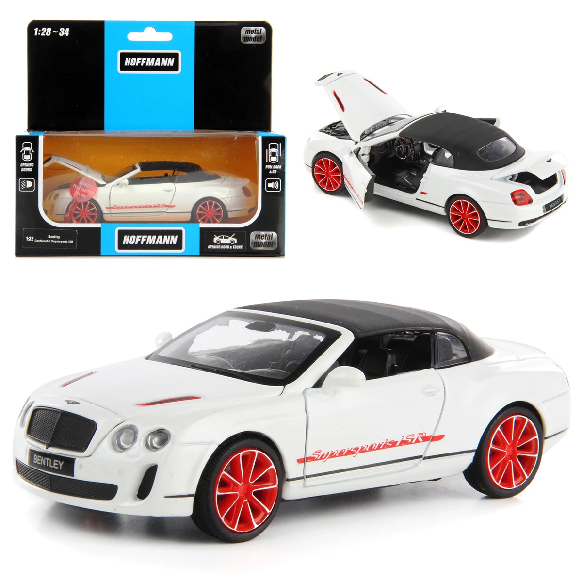 Машина металлическая Bentley Continental Supersports Convertible ISR 1:32,