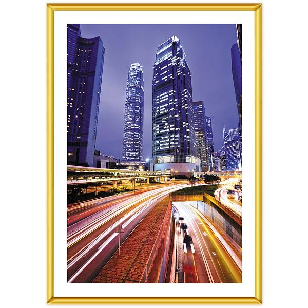 Фоторамка пластиковая 10Х15 см poster lux gold /12 Фоторамка пластиковая 10Х15 см poster lux gold /12