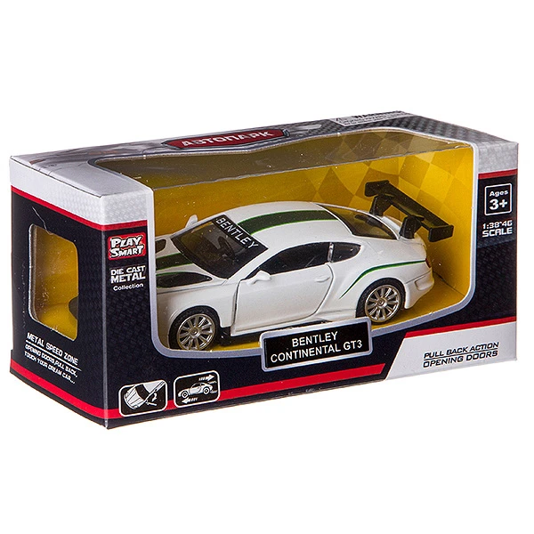 Инерц.мет.машина M1:43, открыв. двери ,Автодром PLAY SMART, BOX 14,2х7х6,5см,