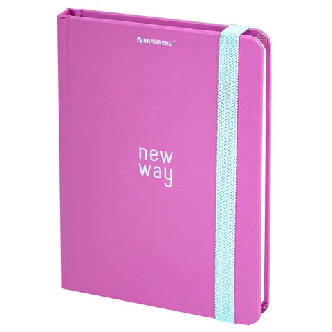 Блокнот с резинкой в клетку 96 л., МАЛЫЙ ФОРМАТ А6 (102х148 мм), твердая