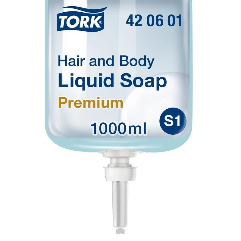 Картридж с жидким мылом Tork S1 Prem мыло-гель 1л, 420601