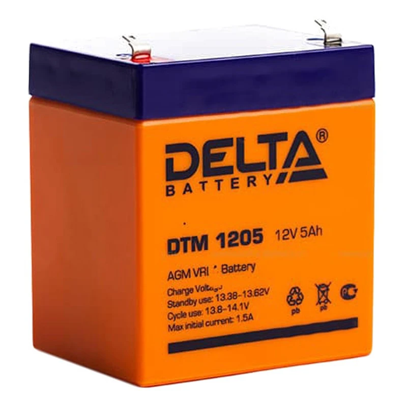 Аккумуляторная батарея Delta DTM 1205 (12V/5Ah)_D_K