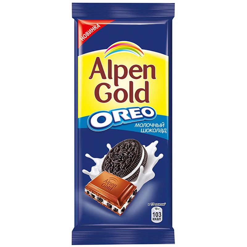 Шоколад Alpen Gold, Орео, 95г
