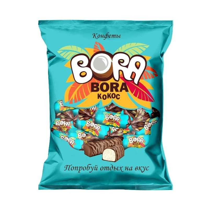 Конфеты шоколадные Bora-Bora шоколадные кокос, 200 г