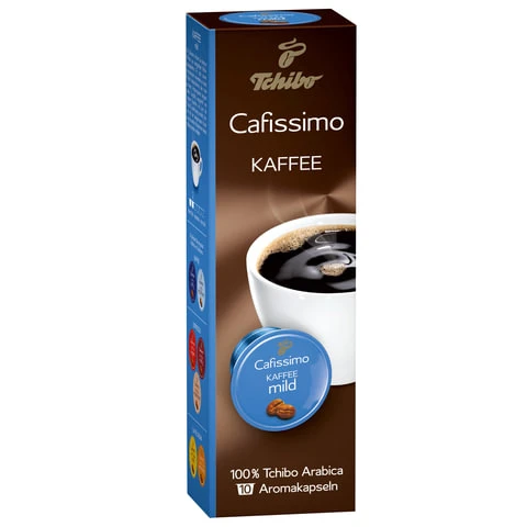 Капсулы для кофемашин Cafissimo TCHIBO Caffe Mild, натуральный кофе, 10 шт.х 7