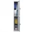 Шкаф металлический для одежды BRABIX "LK 12-30", УСИЛЕННЫЙ, 2 секции,
