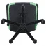 Кресло компьютерное BRABIX "Fighter GM-008", экокожа, черное/зеленое,