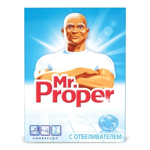 Чистящее средство 400 г, MR.PROPER (Мистер Пропер), с отбеливающим эффектом,