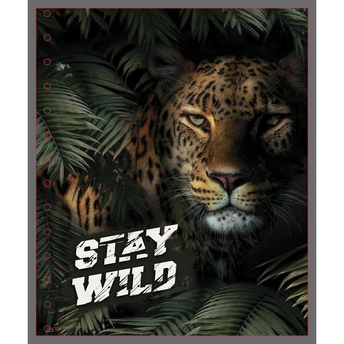 Тетрадь 96 листов в клетку Calligrata "Хищники", обложка мелованный