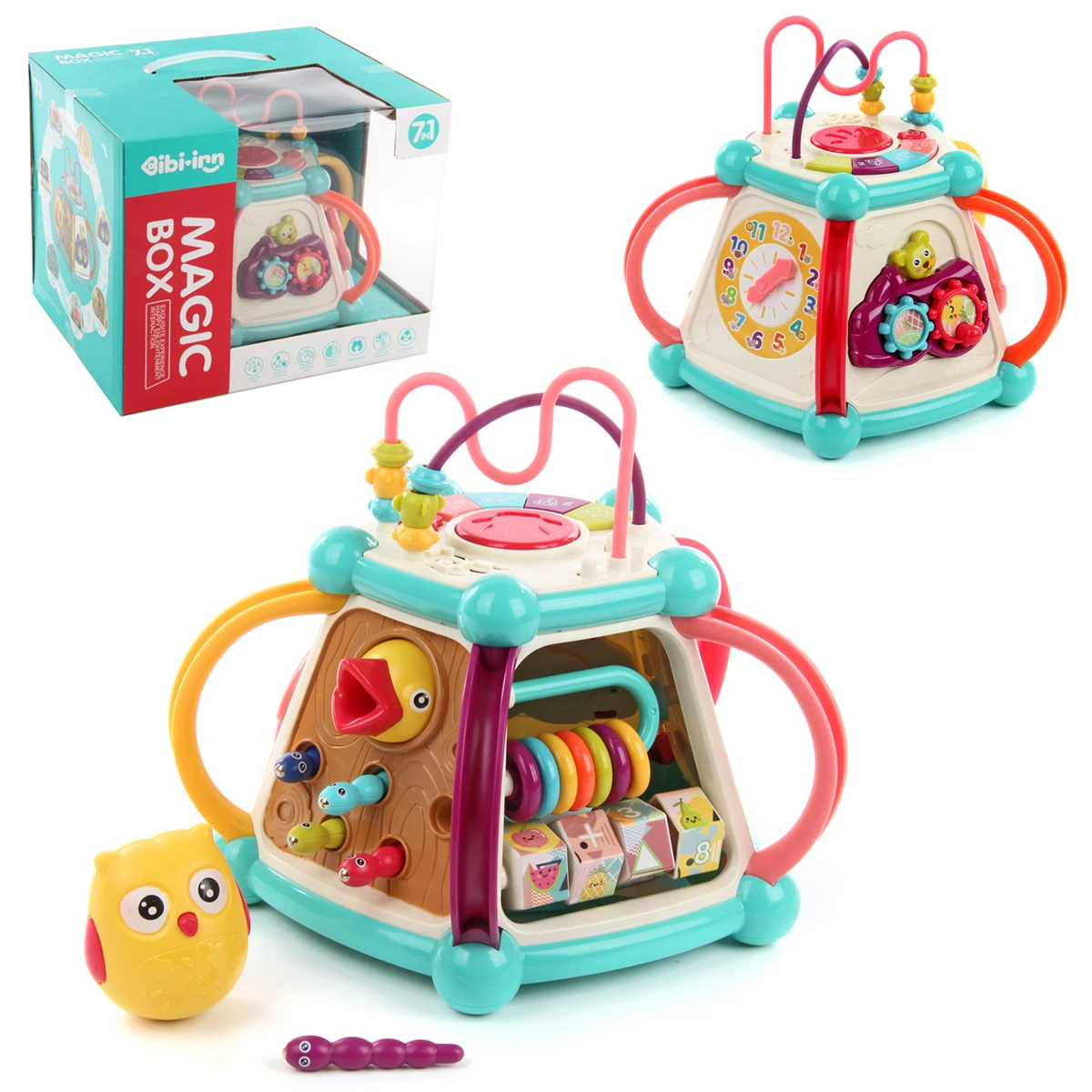 Развивающая игрушка Пирамида на батарейках, 30х25х24,5, коробка Развивающая игрушка Пирамида на батарейках, 30х25х24,5, коробка