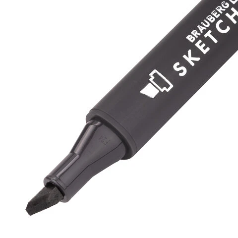 Маркер для скетчинга двусторонний 1 мм - 6 мм BRAUBERG ART CLASSIC, КАШТАНОВЫЙ