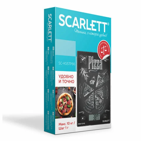 Весы кухонные SCARLETT SC-KS57P66, электронный дисплей, max вес 10 кг, Весы кухонные SCARLETT SC-KS57P66, электронный дисплей, max вес 10 кг,