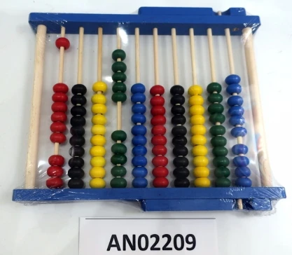 Деревянная игрушка. Учимся считать. СЧЕТЫ, цвет в ассорт. (20х17,5см) (в слюде)