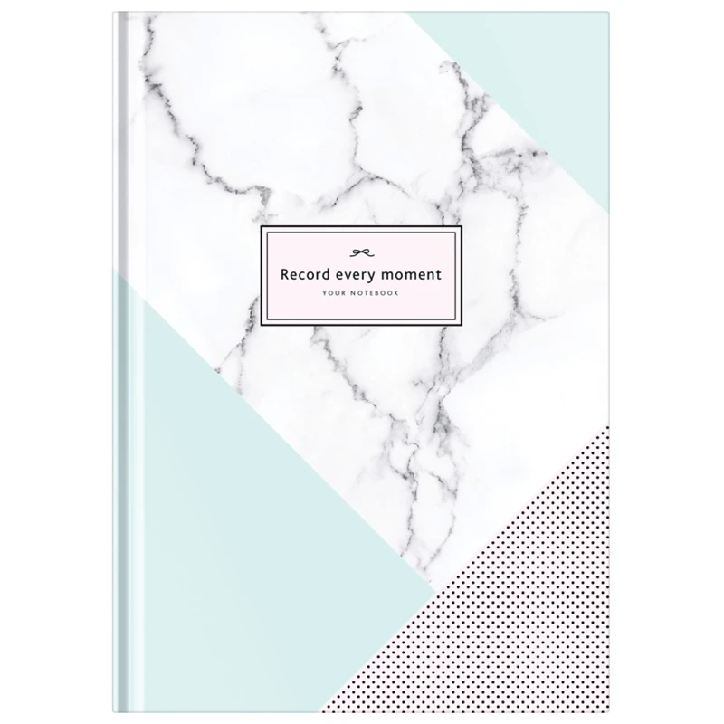 Бизнес-блокнот А5, 80л., OfficeSpace "Узор. Marble design", глянцевая