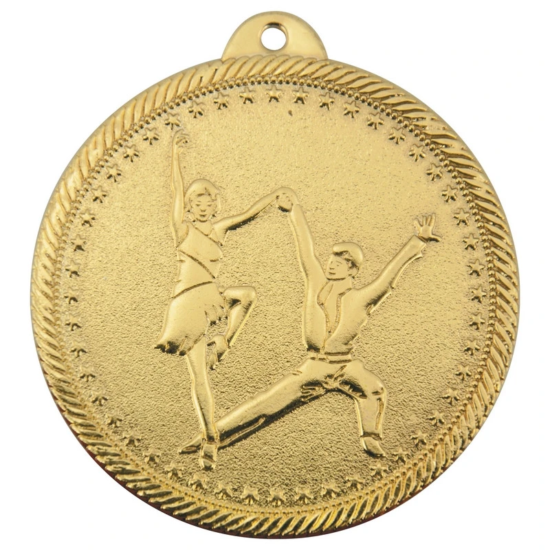 Медаль танцы 50 мм золото DC#MK317a-G