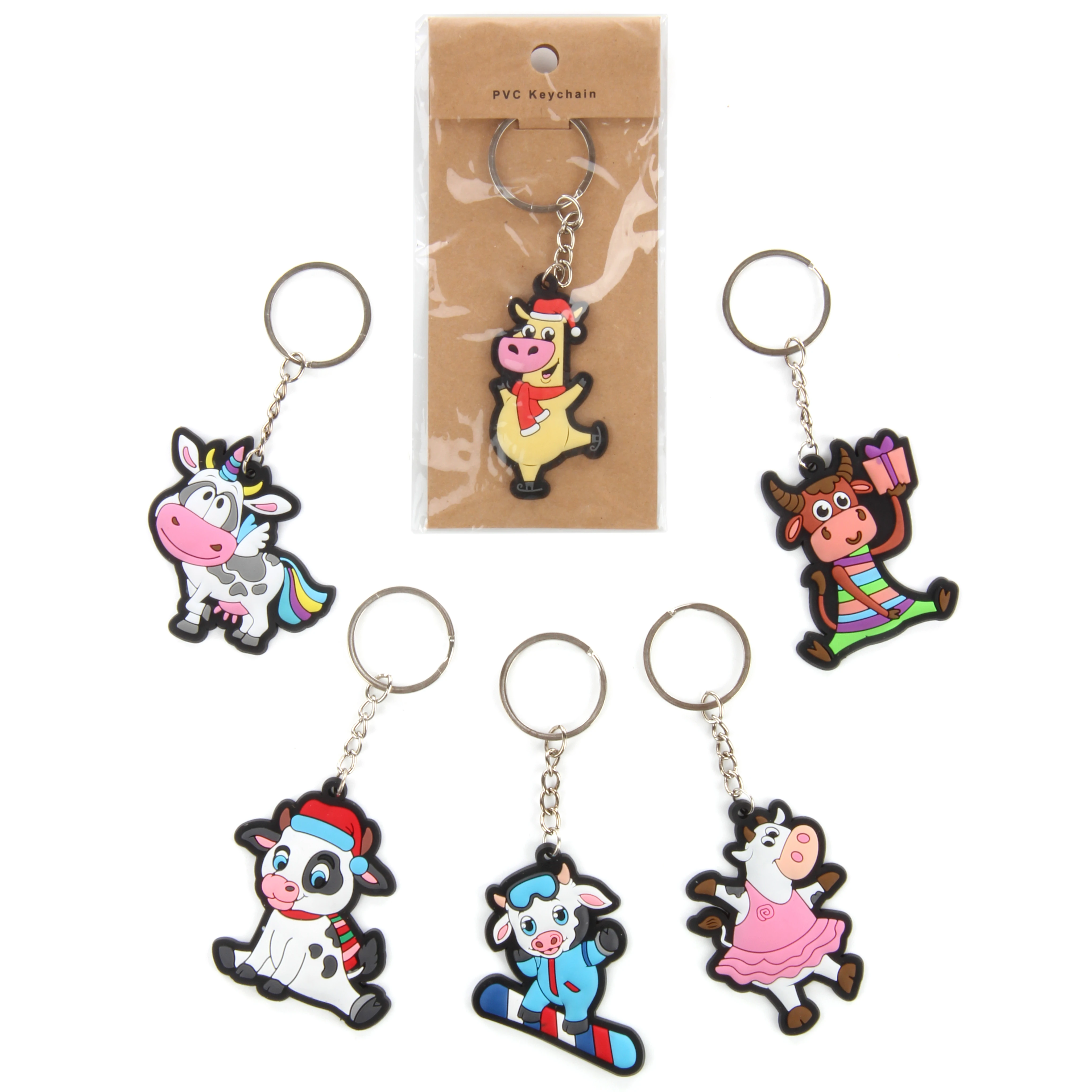 Брелок корова, 6 см.