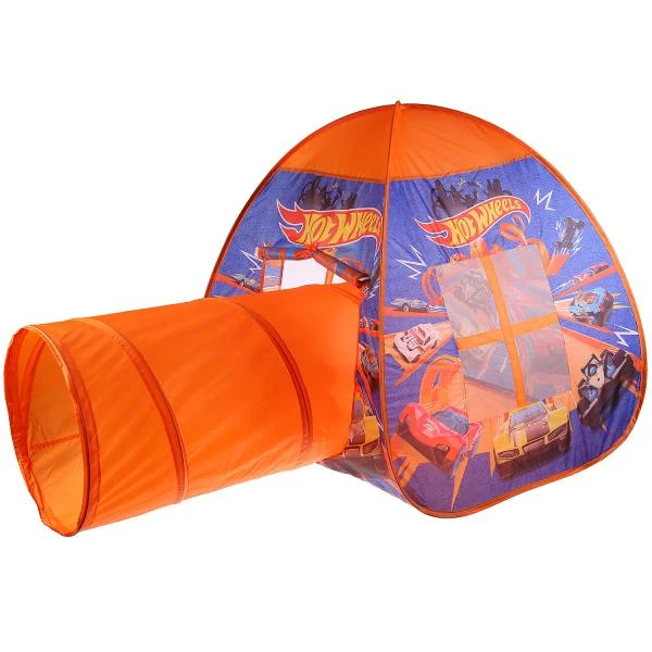 Палатка детская игровая ХОТ ВИЛС с тоннелем, 81x95x95,46x100см, в сумке ИГРАЕМ