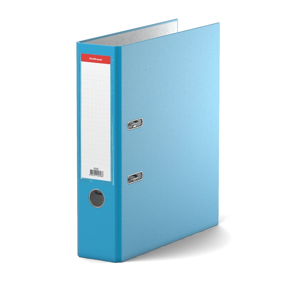 Папка–регистратор с арочным механизмом Erich Krause, Neon, А4, 70 мм, голубой