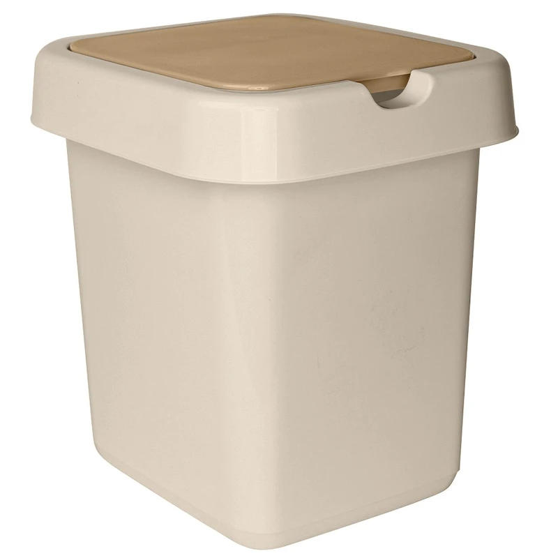 Ведро-контейнер для мусора (урна) Svip "Квадра", 14л, прямоугольное,